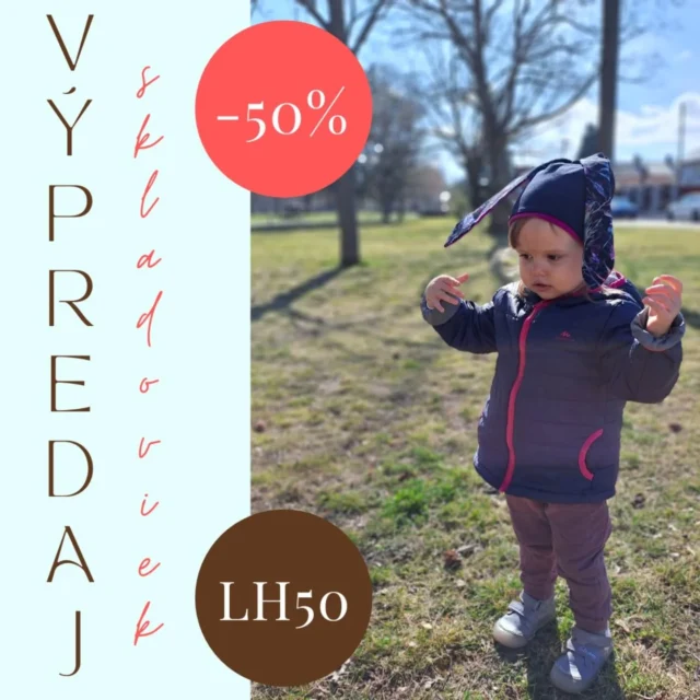 Ešte stále pokračuje ÚŽASNÝ výpredaj na VŠETKO skladom ❣  Nepremeškaj túto akciu a využi najlepšiu ponuku, aká tu kedy bola 🤩 
V ponuke nájdeš kopec kúskov vhodných aj na jarné obdobie 🌷, napríklad aj takéto neprehliadnuteľné ZAJKOčiapky 🐰  https://www.littleheart.eu/kategoria-produktu/ciapky-a-sety/zajko-ciapky/  V e-shope si ľahko vyfiltruješ veľkosť podľa obvodu hlávky, prípadne farbu a motív a o pár dní sa môžeš tešiť na originálne vecičky, ktoré nikto iný nemá 🥰